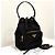 Prada Bolso Bucket de Nylon con Logo Triangular y Cordón Negro - vista 3
