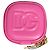 Dolce & Gabbana Airpod-Case aus rosa Lammleder mit geprägtem Logo - Ansicht 2