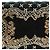 Dolce & Gabbana Clutch da sera in velluto nero con cornice dorata - vista 3
