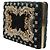 Dolce & Gabbana Clutch da sera in velluto nero con cornice dorata - vista 4