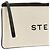 Stella Mc Cartney Clutch in cotone beige - vista 3