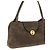 Versace Borsa a tracolla in vitello marrone - vista 3