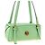 Versace Borsa a tracolla in pelle di agnello bicolore - vista 3