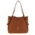 Christian Louboutin Borsa Tote in vitello marrone
