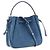 Tory Burch Borsa in pelle di agnello blu - vista 2