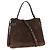 Brunello Cucinelli Borsa in pelle di vitello marrone - vista 2