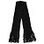 Dolce & Gabbana Sciarpa Foulard in Lana Nera con Frange