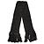 Dolce & Gabbana Sciarpa Foulard in Lana Nera con Frange