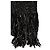 Dolce & Gabbana Sciarpa Foulard in Lana Nera con Frange - vista 2