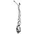 Dolce & Gabbana Black White Polyester Tape String DG Logo Keychain Keyring