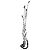Dolce & Gabbana Black White Polyester Tape String DG Logo Keychain Keyring - view 4