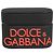 Dolce & Gabbana Black Orange Rubber Logo Embossed Accessory Airpods Case