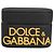 Dolce & Gabbana Custodia per Airpods nera e gialla con logo in rilievo in gomma