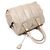 Prada Borsa Tote Frame Lock in pelle di vitello morbida Grigio POMICE - vista 3