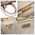 Prada Borsa Tote Frame Lock in pelle di vitello morbida Grigio POMICE - vista 7