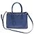 Prada Borsa Saffiano Lux Blue Triangle Logo