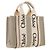 Borsa Woody Canvas Tote Chloé marrone - vista 3