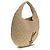 Autre Marque Borsa a tracolla in rafia beige - vista 2