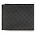 Gucci Clutch in tessuto nera - vista 3