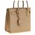 Autre Marque Borsa in pelle di vitello beige - vista 3