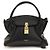 Balmain Borsa Bos Taurus in pelle di vitello nera