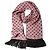 Dolce & Gabbana Stola Sciarpa in Pizzo di Seta a Pois Rosa con Frange