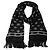 Dolce & Gabbana Sciarpa scialle in seta nera con frange e collo a corona