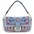 Fendi Borsa a tracolla in cotone blu