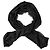 Dolce & Gabbana Sciarpa in viscosa a pois con frange e pizzo da uomo, nera
