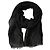 Dolce & Gabbana Stola in pizzo con bordi frangiati e logo DG nero