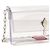Christian Louboutin Clutch in PVC argento - vista 3