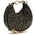 Fendi Borsa a tracolla in poliammide marrone - vista 3