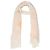 Sciarpa Burberry in lana beige con logo e frange