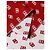 Dolce & Gabbana Foulard con stampa logo rosso e bianco x . Sciarpa da uomo - vista 3
