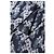 Dolce & Gabbana Sciarpa in seta con motivo floreale nero e blu e frange - vista 2