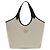 Versace Borsa a tracolla in cotone beige