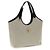 Versace Borsa a tracolla in cotone beige - vista 2