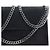 Stella Mc Cartney Borsa a tracolla in poliestere nera - vista 4