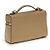Tory Burch Borsa a tracolla Bos Taurus in pelle di vitello beige - vista 3