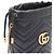 Gucci Mini borsa secchiello GG Marmont Chevron con catena dorata - vista 4
