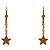 Orecchini Dior Star Gold - vista 3