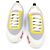 Hermès Bouncing-Sneaker aus technischem Canvas und Wildleder in Multicolor