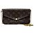 Louis Vuitton Borsa a tracolla Monogram Pouch Felicie con catena