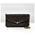 Louis Vuitton Borsa a tracolla Monogram Pouch Felicie con catena - vista 8