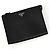 Prada Clutch in Saffiano con logo Triangle Nero - vista 4