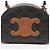 Céline Tri-Op Canvas Half Moon Crossbody Bag Tan - Ansicht 2