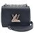 Louis Vuitton Borsa a tracolla Twist in pelle Epi nera