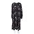 Céline Silk Long Dress Black