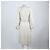 Vestido de seda Burberry Marfil - vista 3