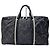 Borsa da viaggio Boston Chanel Nylon Nero Rosso